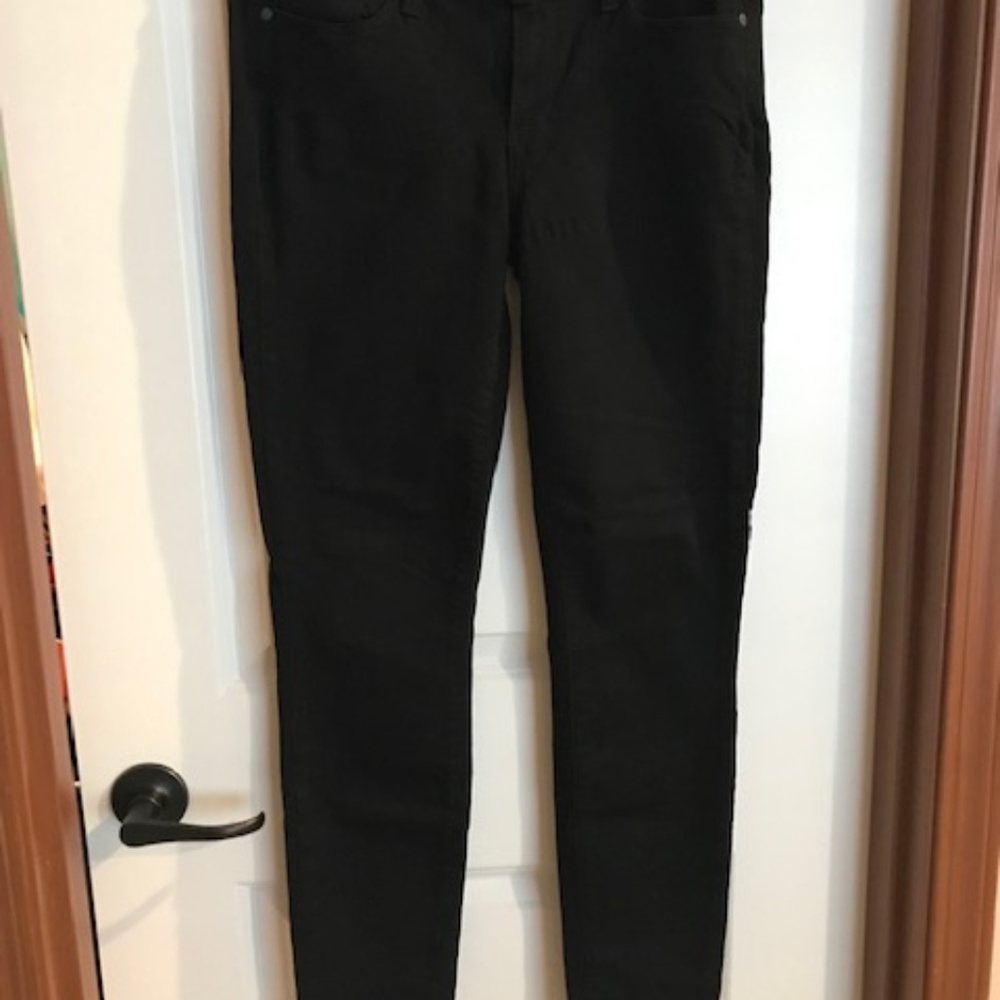 Paige Stretchy Black Skinny Jeans